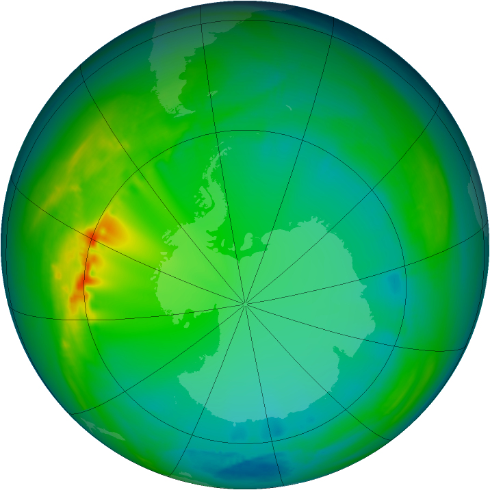 Ozone Map 2007-07-18